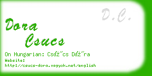 dora csucs business card